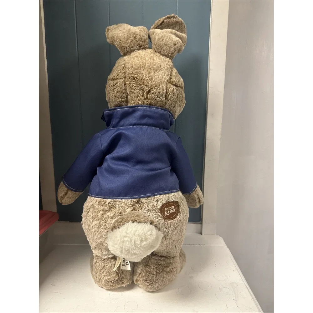 Dan Dee Peter Rabbit Plush Blue Jacket Standing Porch Greeter Stuffed Animal 21